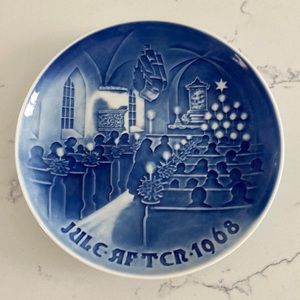 1968 Bing and Grondahl Christmas Plate made in Denmark